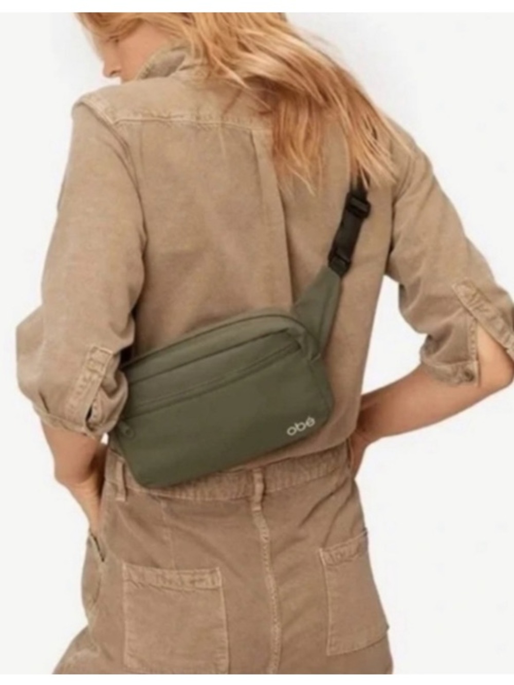 Obe Dark Green Nylon Travel Belt Bag